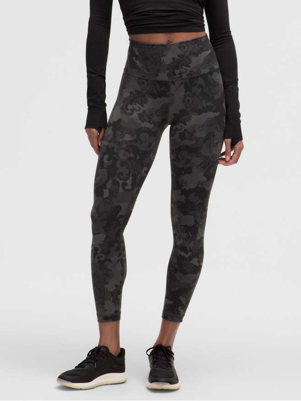 Wunder Train High-Rise Tight 25" | Hidden Heritage Lace Black Multi